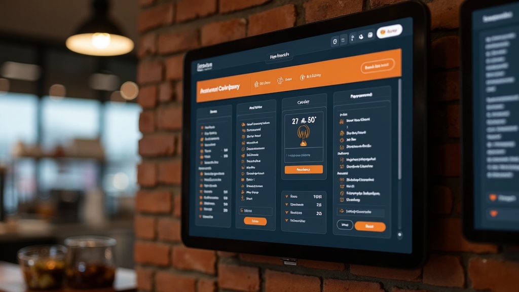 Horeca Menu Manager — kitchen display system (KDS) with live order tickets